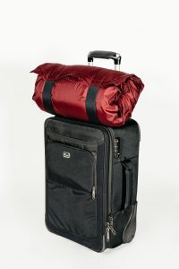 Maroon Travel Pillow Bag