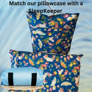 Decorative 'flamingoes' pillow slip goes well with the Sky SleepKeeper