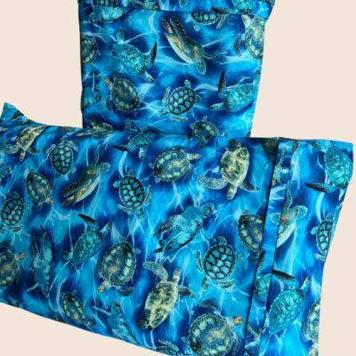 Designer Pillow Case - Turtles Decorative pillow case, perfect for travel