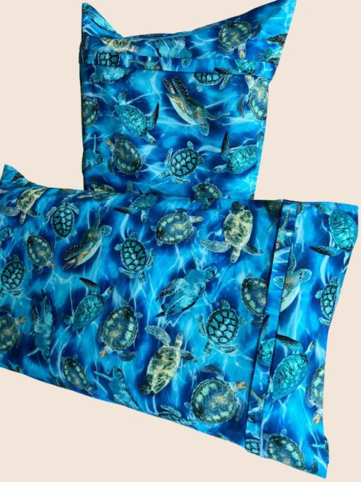 Designer Pillow Case - Turtles Decorative pillow case, perfect for travel